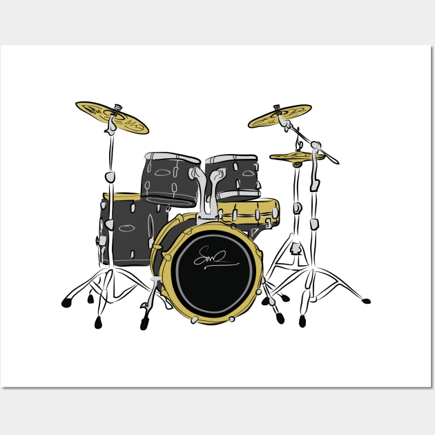 The drum kit Wall Art by szartwork